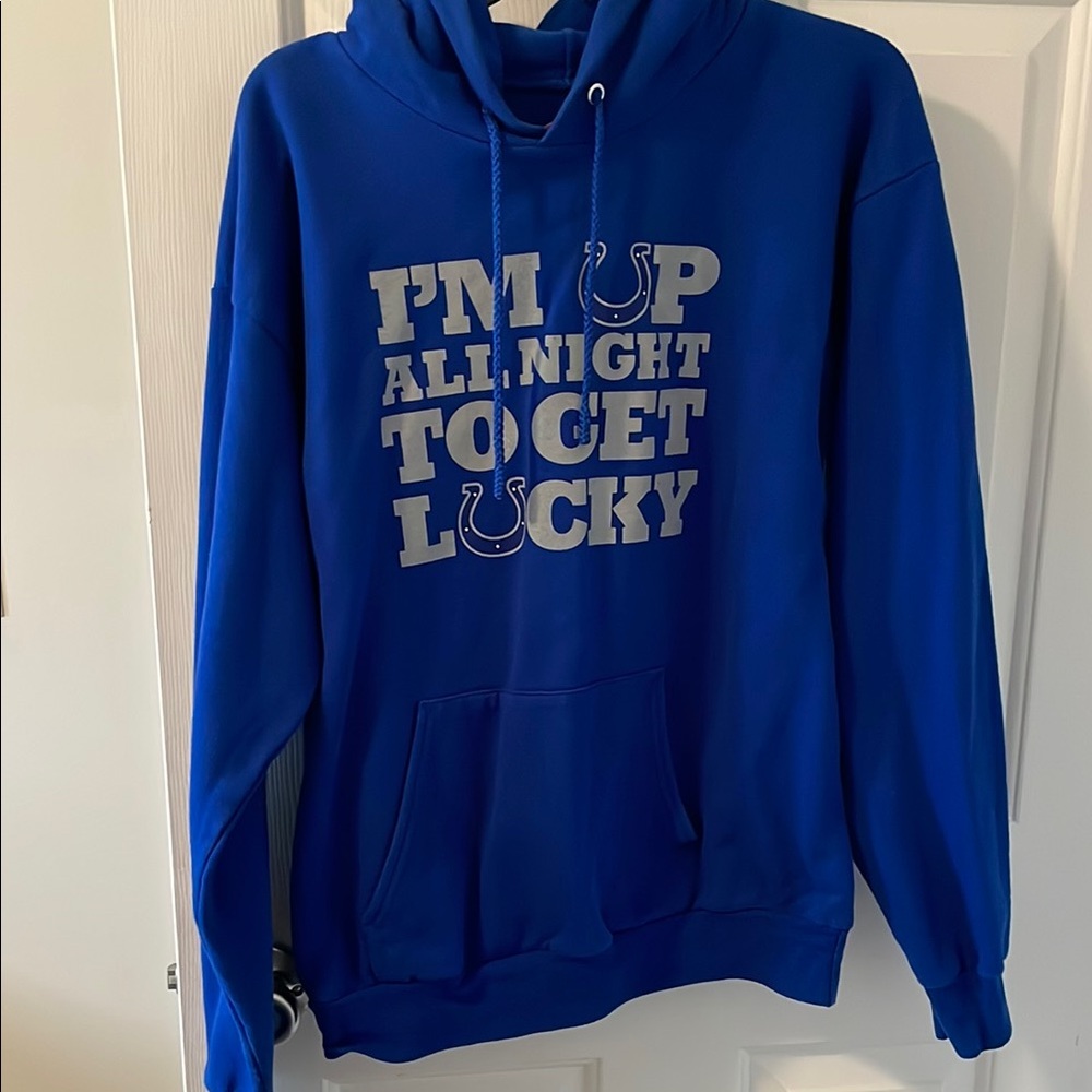 Blue Graphic Hoodie